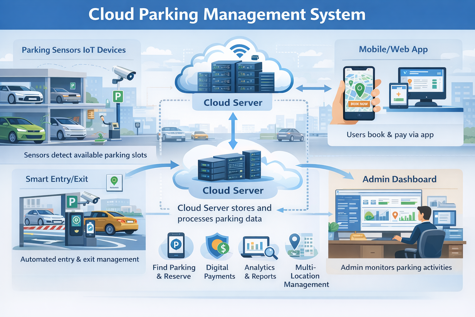Cloud Parking Management System